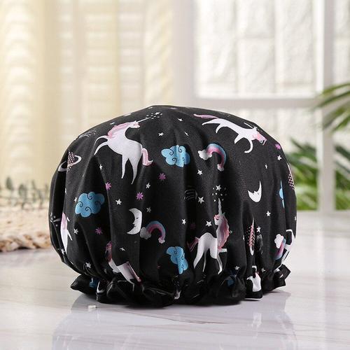 Double Bonnet Pour Femmes,Couverture De Tête De Bain Imperméable,En... on Productcaster.