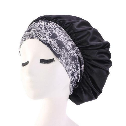 Bonnet De Bain En Satin Pour Femmes,Couvre-Tête En Soie,Large Bande... on Productcaster.