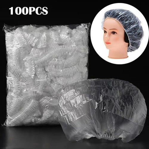 Bonnet Élastique Jetable,100 Pièces,Transparent,Pour Spa,Salon De C... on Productcaster.