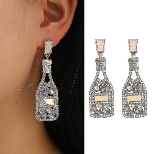 Beaded Champagne Bottle Earrings For Women Drop Dangle Earrings For... on Productcaster.