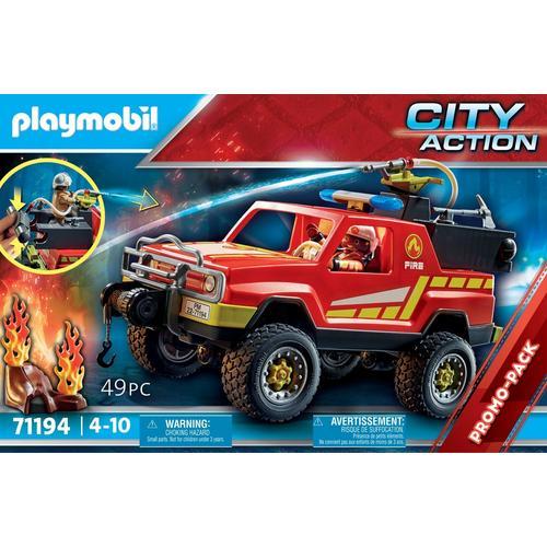 Playmobil 71194 - Pick-Up Et Pompier on Productcaster.