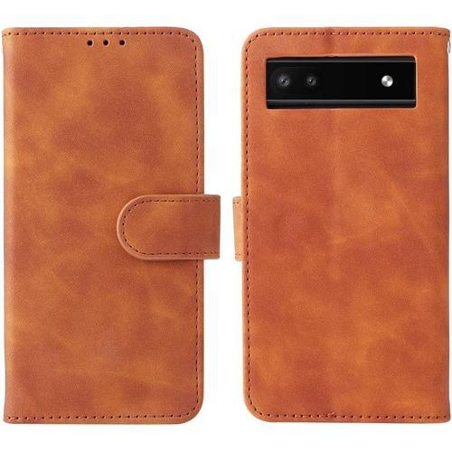 Coque Google Pixel 6a,Housse En Pu Cuir De Haute Qualité Avec Empla... on Productcaster.