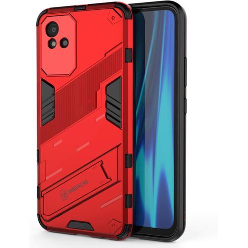 Coque Rigide Blindée Pour Realme Narzo 50i Avec Support Invisible on Productcaster.