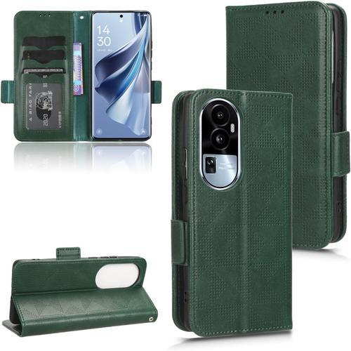 Coque De Protection En Cuir À Motif Triangulaire Pour Oppo Reno 10 ... on Productcaster.