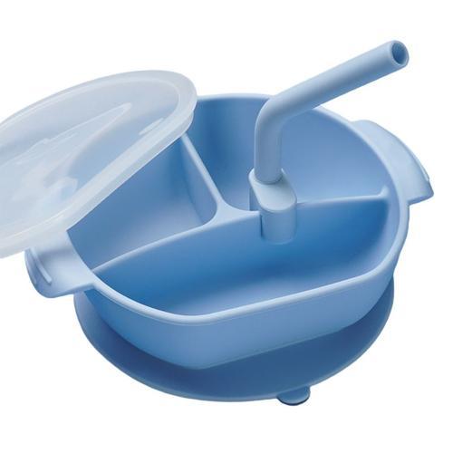 Bol D'aspiration Divisé Pour Bébé De 500ml Avec Couvercle En Paille... on Productcaster.