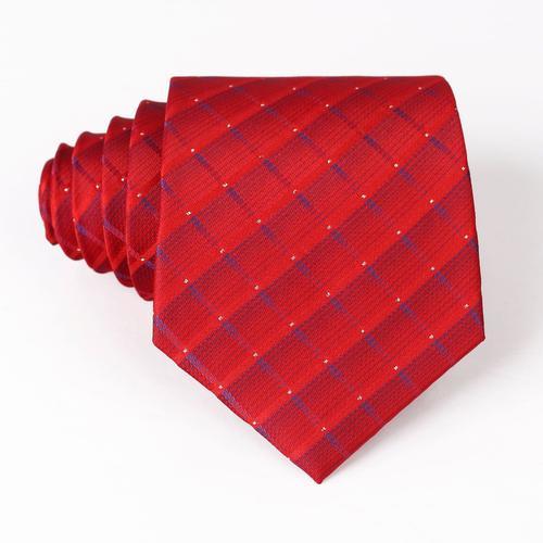 Cravate Classique Pour Hommes,Bleu,Noir,Rouge,8cm,À Rayures,Col À C... on Productcaster.