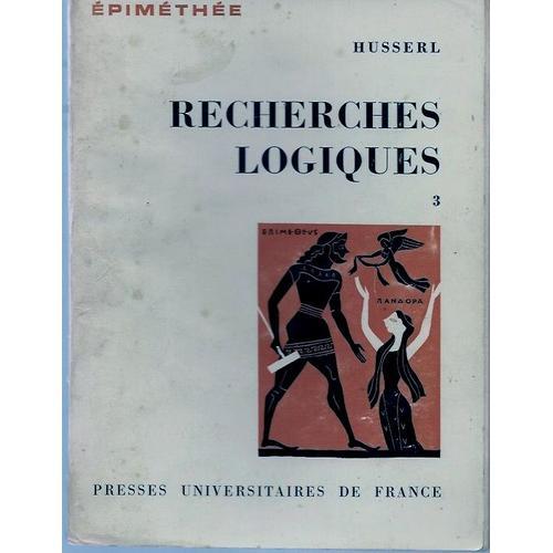 Recherches Logiques Tome 3, 1974 on Productcaster.