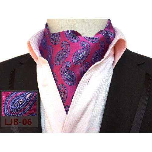 Cravate Paisley Ascot En Soie Rouge Pour Homme,Accessoire De Mariag... on Productcaster.