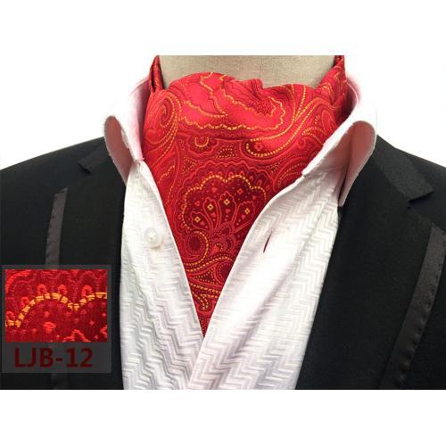 Cravate Paisley Ascot En Soie Rouge Pour Homme,Accessoire De Mariag... on Productcaster.