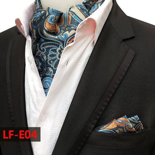 Cravate En Soie Pour Hommes,Paisley,Motif Floral,Bleu,Carré,Avec Po... on Productcaster.