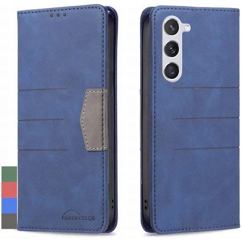 Housse Coque Pour Samsung Galaxy S23 Etui Cuir Pour Galaxy S23 Coqu... on Productcaster.