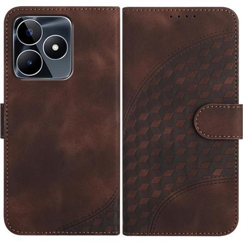 Coque Pour Oppo Realme C53/Narzo N53, Cuir Pu Étui Flip Portefeuill... on Productcaster.