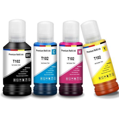 Encre 102 Et-3850 Et-4850 Et-2856 Et-2750 Cartouche Compatible Pour... on Productcaster.