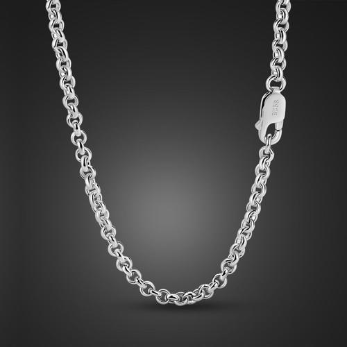 Collier En Argent Fin Pour Hommes Et Garçons, Bijoux Fins 100% En A... on Productcaster.