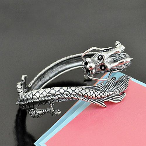 Bracelet Dragon Vintage Pour Hommes, Bijoux En Argent Sterling 100%... on Productcaster.