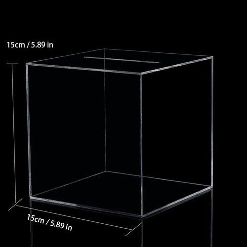 Entrez uniquement une tirelire carrée transparente en acrylique de ... on Productcaster.