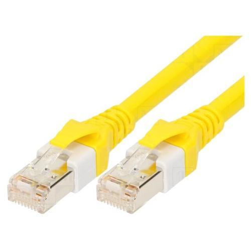 Cable reseau RJ45 male S-FTP Cat 6 jaune - 0.2m on Productcaster.