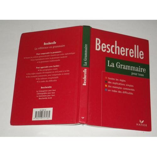 Livre De 1997 Bescherelle La Grammaire Pour Tous Toutes Les Regles ... on Productcaster.