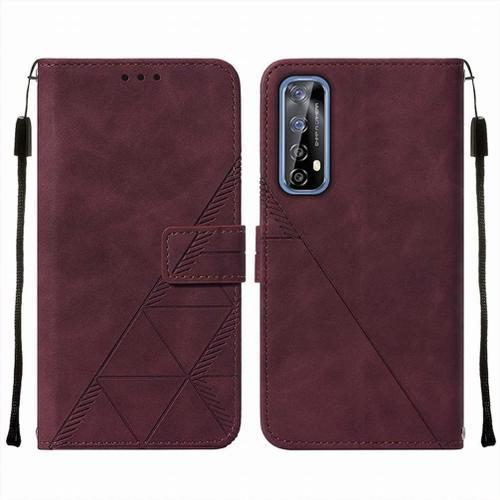 Coque Pour Oppo Realme 7 4g Etui En Cuir Housse Portefeuille Avec F... on Productcaster.