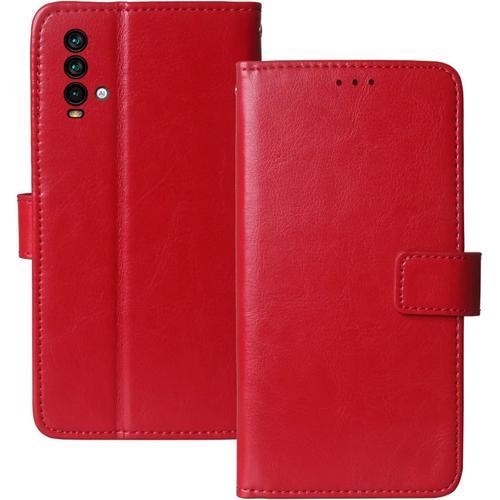 Rouge Flip Premium Retro Business Support À Rabat Cuir Housse Tpu S... on Productcaster.