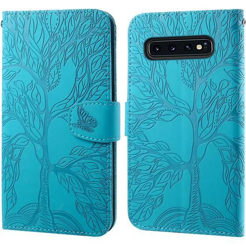 Coque Pour Samsung Galaxy S10+/S10 Plus Rabat,Relief Arbre De Vie C... on Productcaster.