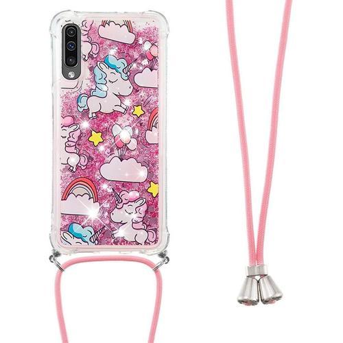 Collier Coque Pour Samsung Galaxy A70,Glitter Paillette Brillante Q... on Productcaster.