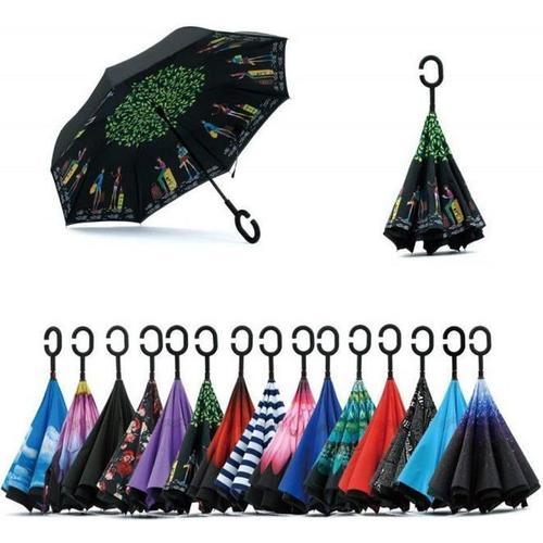 Inverse Parapluie Inversé Anti-Uv Canne Automatique Grande Taille E... on Productcaster.