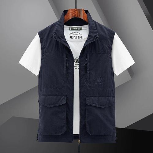 Gilets De Travail En Plein Air Pour Hommes,Gilet Cargo Léger,Séchag... on Productcaster.