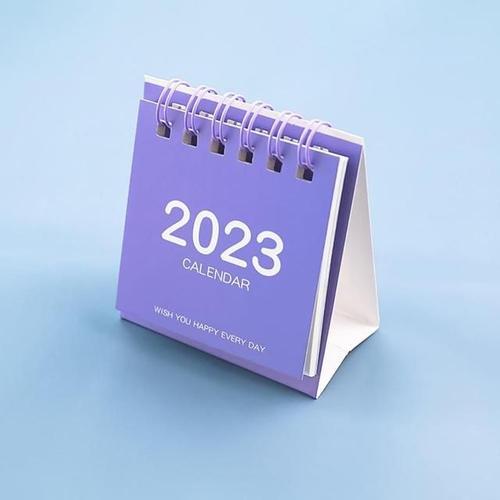 Mini Calendrier De Bureau Simple En Couleur Unie 1 Pièce 2023 Mini ... on Productcaster.