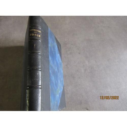 A De Lamartine Oeuvres Choisies Prose Tome 1 Edition Larousse ( Rel... on Productcaster.