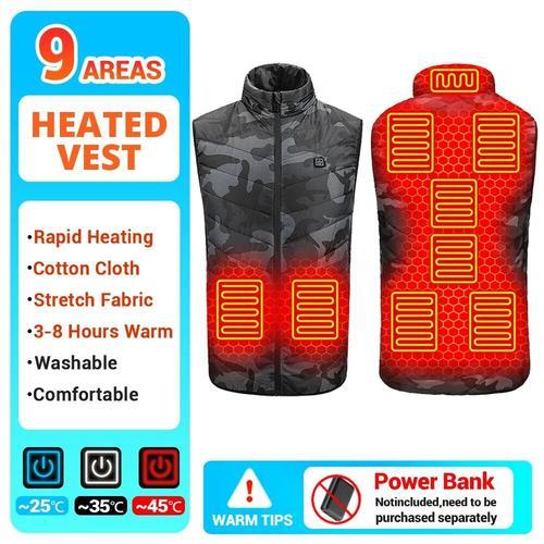 Veste Thermique À Infrarouge Usb Pour Homme,Vêtement D'hiver Électr... on Productcaster.