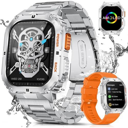 Montre Connectée Homme Militaire 1,95"" Amoled Montre Tactile Conne... on Productcaster.