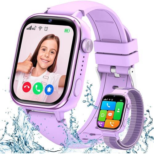 Montre Connectée Enfant 4g, Smartwatch Téléphone Avec Ip68 Étanche,... on Productcaster.