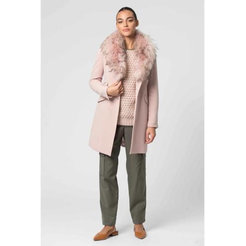 Kocca - Manteau En Fourrure De Chien Viverrin, Rose Ou Noir - Xl - ... on Productcaster.