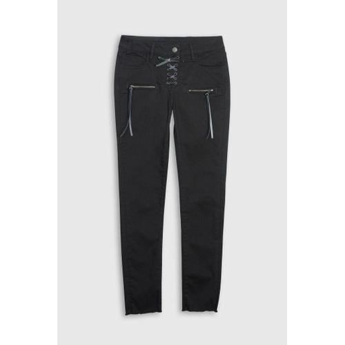 School Rag - Jean Skinny Taille Basse, Noir, Vynil Cross - Us 34 - ... on Productcaster.