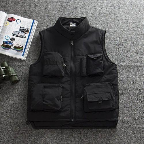 Gilet Thermique Coupe-Vent Sans Manches Pour Hommes,Grande Taille,É... on Productcaster.