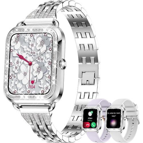 Montre Connectée Femme Avec Appel Diamond, 1.29""Écran Tactile Smar... on Productcaster.