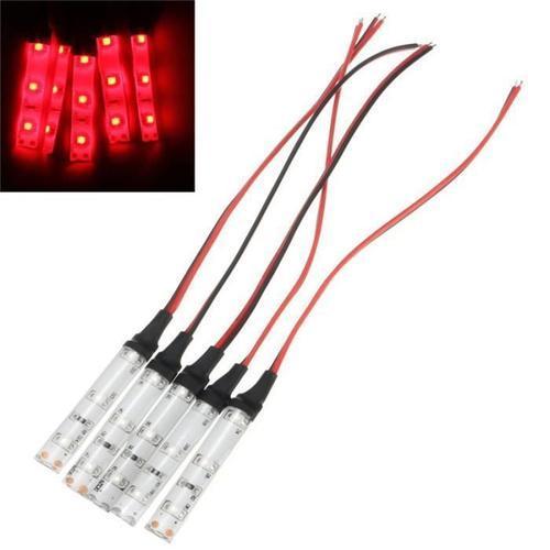 Led Ampoules Rouge 5pcs 3528 Smd 3voiture 4.8cm Flexible Ip65 Étanc... on Productcaster.