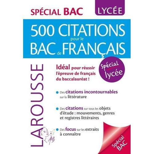 500 Citations Pour Le Bac De Français on Productcaster.