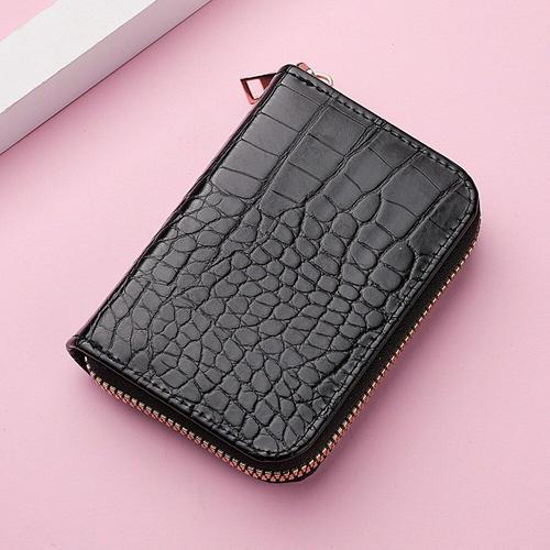 Mini porte-cartes de crédit imprimé crocodile pour femme,multi-fent... on Productcaster.