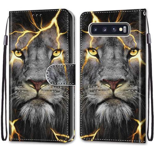 Coque Pour Samsung Galaxy S10 Plus, Étui Housse En Cuir De Protecti... on Productcaster.