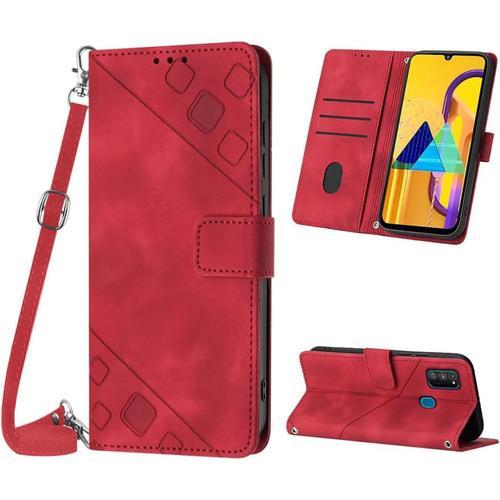 Coque Pour Samsung Galaxy M30s/M21, Pu Leather Flip Portefeuille Ét... on Productcaster.