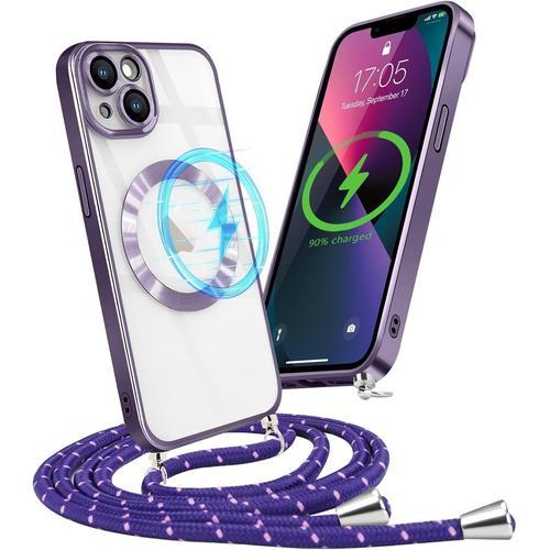 Coque Magnétique Pour Iphone 13 Avec Collier Réglable Coque En Sili... on Productcaster.