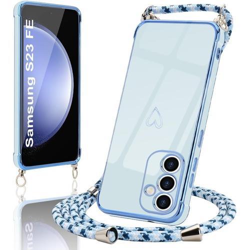 Coque Pour Samsung Galaxy S23 Fe 5g Silicone Avec Collier Avec Moti... on Productcaster.