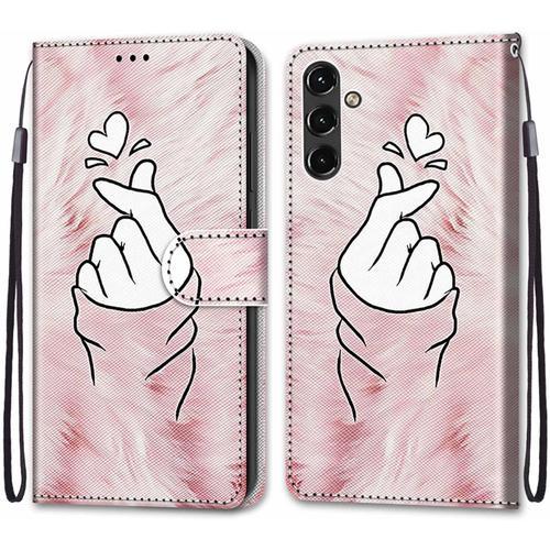 Coque Pour Samsung Galaxy A14 5g, Etui En Cuir Pu Portefeuille Hous... on Productcaster.