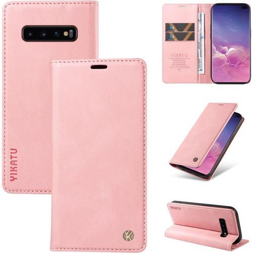 Coque Pour Samsung Galaxy S10 Plus / S10+ 6.4"", Premium En Cuir Pu... on Productcaster.