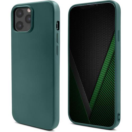 Coque Pour Iphone 12, Iphone 12 Pro, Vert Foncé - Case En Silicone ... on Productcaster.