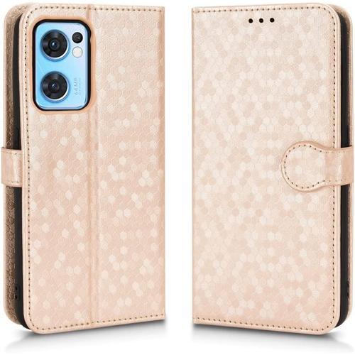 Coque Pour Oppo Find X5 Lite / Reno7 5g, Pu Étui Pochette Antichoc ... on Productcaster.