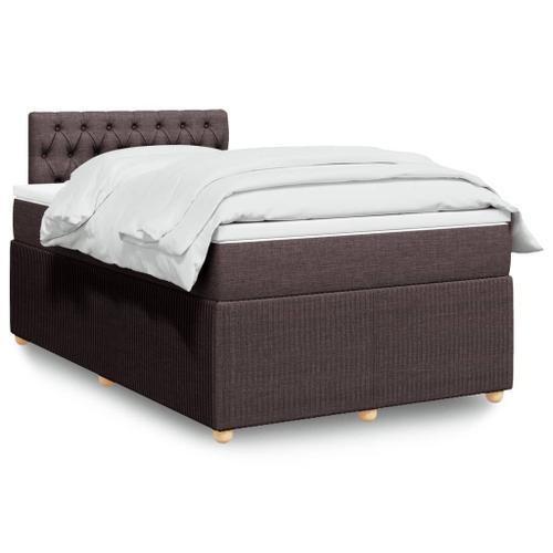 Vidaxl Sommier À Lattes De Lit Et Matelas Marron Foncé 120x190cm Ti... on Productcaster.