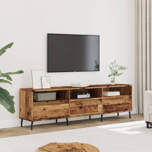 Vidaxl Meuble Tv Vieux Bois 150x30x44,5 Cm Bois D'ingénierie on Productcaster.